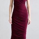 Norma Kamali  One-Shoulder plum Dress Photo 1