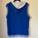 Victorious sleeveless hoodie royal blue full zip hooded pockets Women’s sz M Size M Photo 4