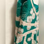 Maeve Anthropologie  Emma Green Floral Crochet‎ Lace Mini Dress Size 4 Photo 5