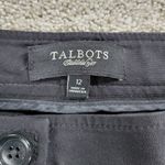 Talbots Womens Signature Dress Pants 12 Black Straight Leg Stretch Office Casual Photo 11