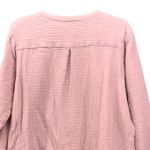 Joan Rivers  Womans Blouse Size L Pastel Pink Tunic Button Soft Cloud Lightweight Photo 3
