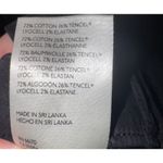 Pilcro Anthropologie  Straight Leg Raw Hem Black Pants Women's 27 Flap Pockets Photo 8