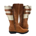Sorel  Hoonah Women Tan Leather Knee Boots 10.5 Thinsulate NL1524-257 Warm Lining Photo 4