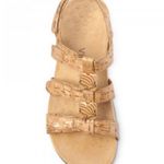 Vionic Sandals Amber Sandal Adjustable in Gold Cork w/ Beads Size 6 EUC Photo 2