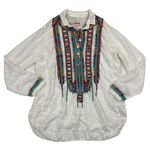 Johnny Was - Biya Astry Embroidered Rayon Blouse in White Photo 0
