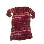 Torrid  GAUZE KIMONO Wine Red Tie dye duster boho retro size 2 Photo 2