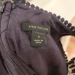 Ann Taylor Womens Black White Embroidered Shift Dress Size 0 Photo 7