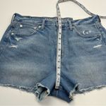 American Eagle AE Denim Mom Short High Rise 8 / 29 Blue Jean Cut-Off NEW Photo 9