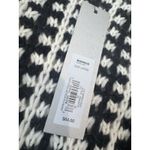 Apt. 9 Women’s  Cardigan Size Large Black White Textured Wool Stitch Flyaway Front Photo 2