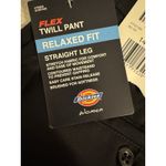 Dickies NWT  Women's Straight Flex Twill Pant Pants, Rinsed Black, Size 14 SH Photo 4