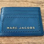 Marc Jacobs Stellar Blue Leather Card Holder Designer Excellent Condition Photo 0