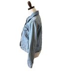 Levi's  Premium Denim Trucker Jacket with Big "E"‎ Women's Size Med Photo 2