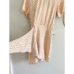 & Other Stories & Other Stories | Tan and White Knot Detail Faux Wrap Mini Dress | Sz 4 Photo 5