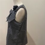 Brooks Brothers  Navy Sleeveless Blouse with Bow Photo 4