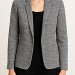 J.Crew  365 Textured Tweed Blazer Jacket Gray Black Open Front Photo 0