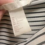 H&M  black white stripe oversized blouse Photo 2