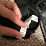 Spanx  Sequined Faux-Leather Black Legging- Size XS Photo 7