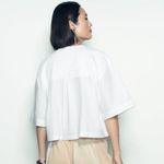 ZARA poplin crop shirt. M Photo 2