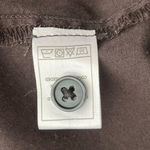 Monrow Asymmetrical Poplin Tie Shirt Dress in‎ Black 100% Cotton, Size Small Photo 14