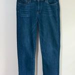 Paige Miki Straight Jeans In Merrick released Raw Hem Size 27 Dark Wash Photo 7