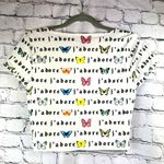 Forever 21 "J'Adore" Crop Top size L Photo 4