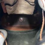 William B Will Leather Goods Black Brown Leather Drawstring Hobo Crossbody Shoulder Bag Photo 12