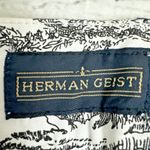 Herman Geist  Toile Print Cropped 100% Cotton Pants Trouser Black White [Size 12] Photo 1