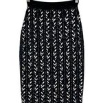 Black Halo Skirt Womens XS Midi Pencil Shirt Geometric Slimming Designer Black Photo 0