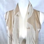 Say What? Tan and ivory tribal print cardigan sweater size medium Photo 1