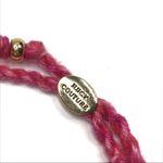 Juicy Couture  | Pink Braided Bracelet Gold Bar NWT Photo 3