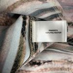 Boston Proper  Satin Animal Print Long Sleeve Pullover Dress Photo 5