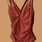 Cupshe  Orange One Piece Swim Suit Bathing Suit Size M Photo 0