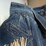 🤠Fringe Jean Jacket💃🏼~large Blue Photo 6