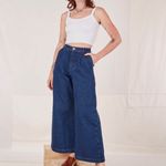 Big Bud Press Wide Leg Denim Trousers Blue Photo 1