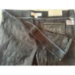 Nautica Jacquard Ankle Pants Black Geometric Career Casual Trouser Size 10 Photo 4