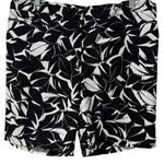 Mario Serrani Italy Women's Comfort Stretch Woven Shorts Black Floral Sz 12 Photo 3