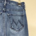 Mother High Waisted Ankle Fray Jeans Womens 24 Raw Hem Skinny Blue Denim Fall Photo 4