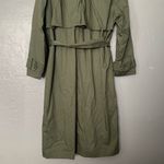 Banana Republic  Green Trench Coat Size Large Petite Photo 6