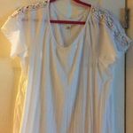 New York Laundry New NY Laundry White Lace Criss Cross Shoulders XL Photo 0
