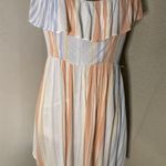 Altar'd State  Ruffled Striped Dress S Boho Costal Cowgirl Coquette Girl Festival Photo 0
