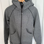 Lululemon  Women's Heather Gray Full Zip Scuba Hoodie Sweater  Size 2 Photo 0