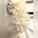 New Free people body suit with tulle puff 3D flower sleeves White Size XL Photo 2