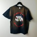 Urban Outfitters American Iron & Muscle T Shirt Vintage Y2K Brown Black Medium M USA Eagle Unisex Photo 10