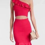 EXPRESS Body Contour Ruffle Skirt (L)! Photo 0