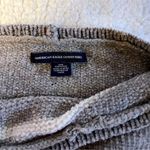American Eagle  Gray/White Stripe Chenille Cropped Sweater Photo 3