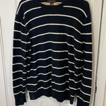 Banana Republic  blue and white sweater large Photo 0