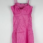 ZARA NWT Pink Satin Corset Chain Strap Dress Photo 4