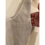 Aritzia  Babaton Scoop Neck Sculpt Ribbed Knit Cropped Tank Top Beige Women Small Photo 5