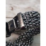 Vintage Bracelet / Bangle Dark Grey Knot Design Statement Chunky Bracelet Gray Photo 3