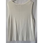 Laura Ashley  White Sleeveless Sweater Top Tank Size‎ XL Photo 3